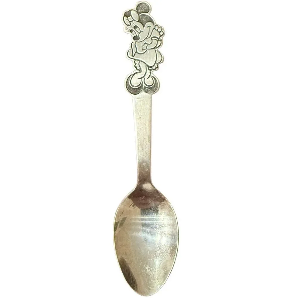 Minnie Mouse Vintage Stainless Steel Spoon Vintage Walt Disney Production Co. Bo